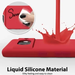 Google Pixel 8a - Silikon Case mit Mikrofaser-Innenseite