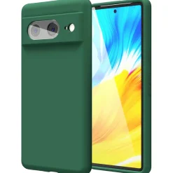 Google Pixel 8a - Silikon Case mit Mikrofaser-Innenseite