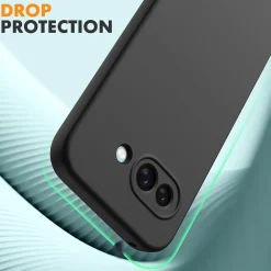 Google Pixel 9a - Silikon Case mit Mikrofaser-Innenseite