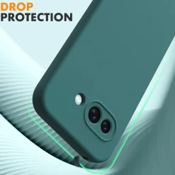Google Pixel 9a - Silikon Case mit Mikrofaser-Innenseite