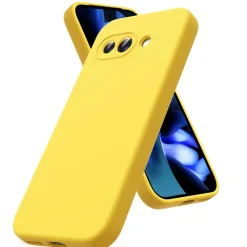 Google Pixel 9a - Silikon Case mit Mikrofaser-Innenseite