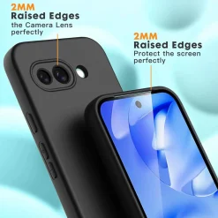 Google Pixel 9a - Silikon Case mit Mikrofaser-Innenseite