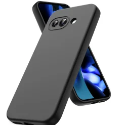 Google Pixel 9a - Silikon Case mit Mikrofaser-Innenseite