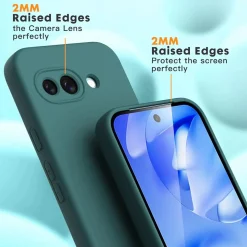 Google Pixel 9a - Silikon Case mit Mikrofaser-Innenseite