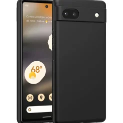 Google Pixel 6a - Slim Silikon Backcover Schwarz