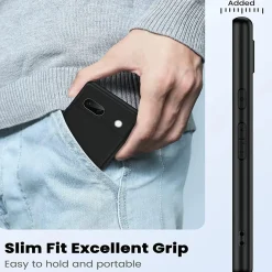 Google Pixel 7a - Slim Silikon Backcover Schwarz