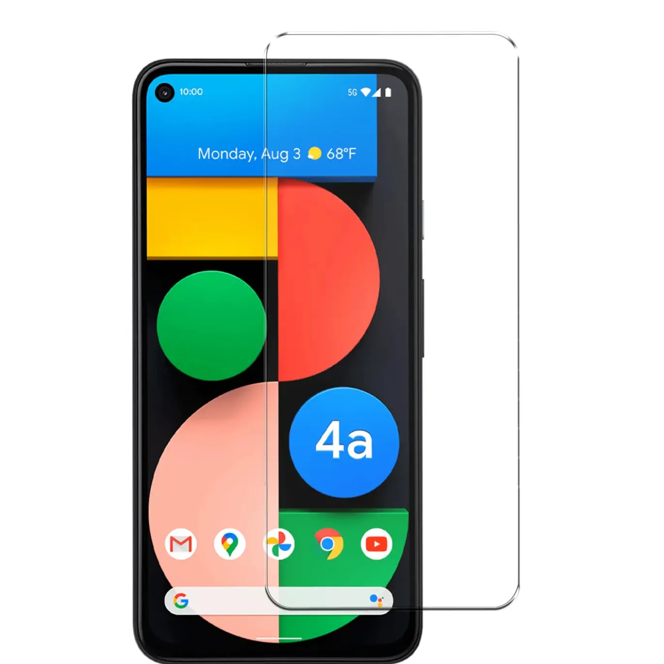 Google Pixel 4A 5G - 2x 9H Panzer Glasfolie, Displayfolie