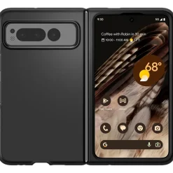 Google Pixel Fold - Slim Silikon Backcover Schwarz