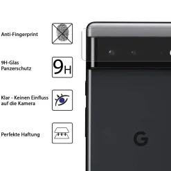 Google Pixel 6 Pro - 9H Displayschutzfolie 2x Display & Kamera