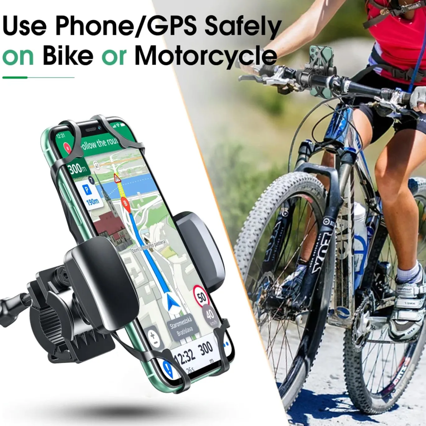 Halterung Fahrrad Lenker Gummi Holder