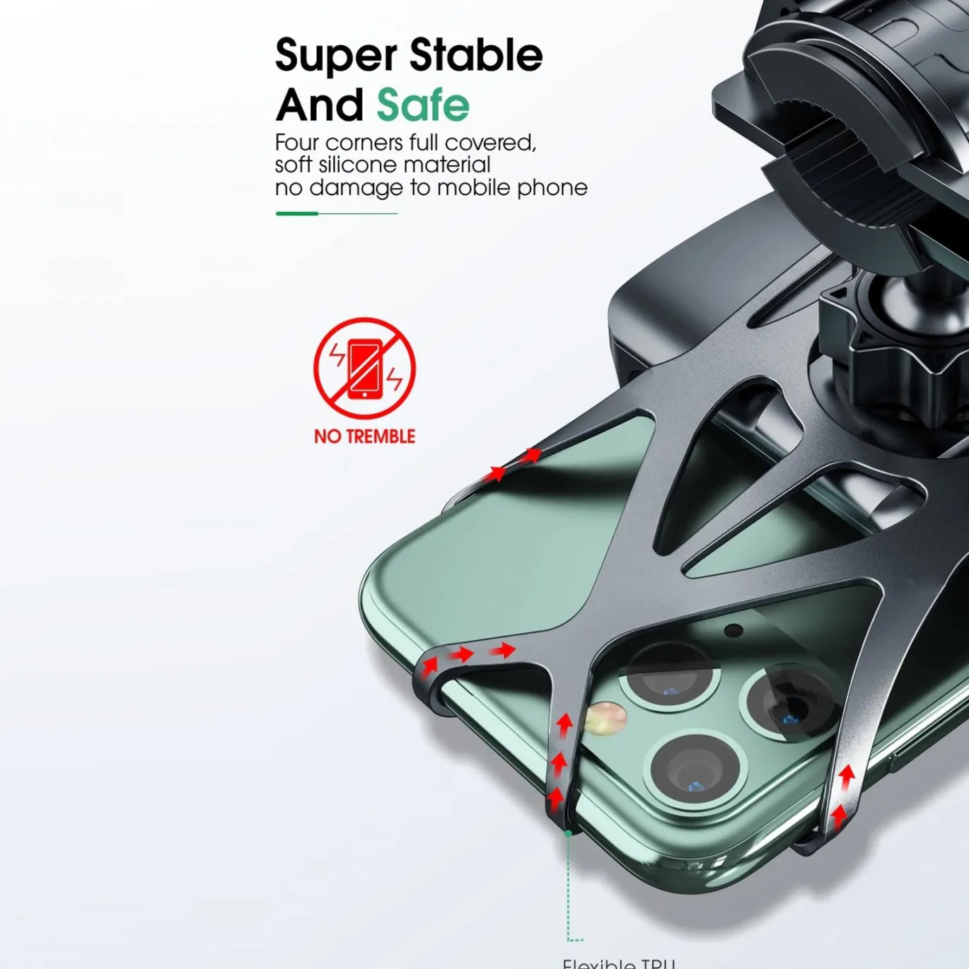 Halterung Fahrrad Lenker Gummi Holder