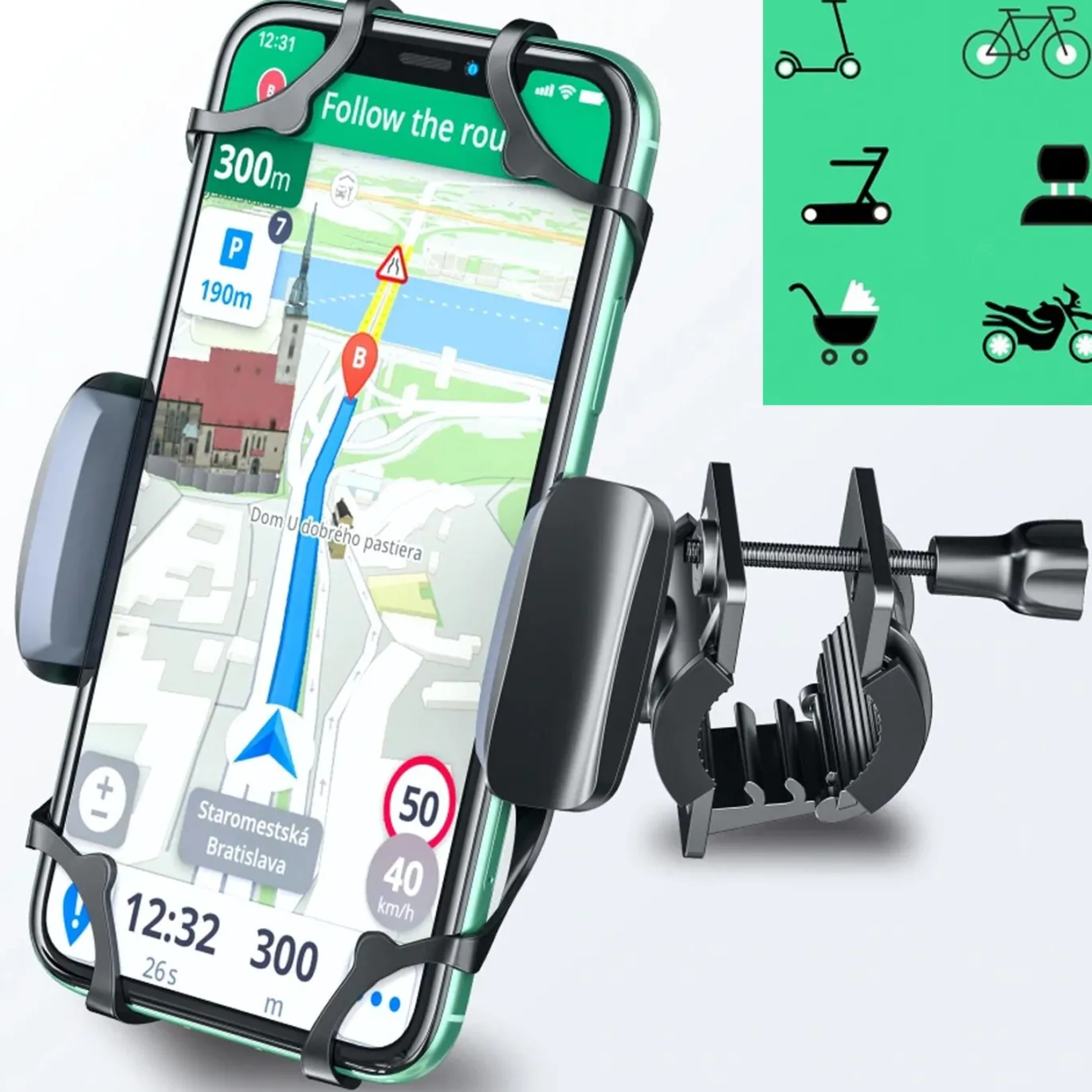 Halterung Fahrrad Lenker Gummi Holder