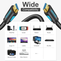 HDMI 2.0 Kabel - HD-110B - 1M - Schwarz