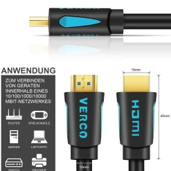 HDMI 2.0 Kabel - HD-110B - 1.5M - Schwarz