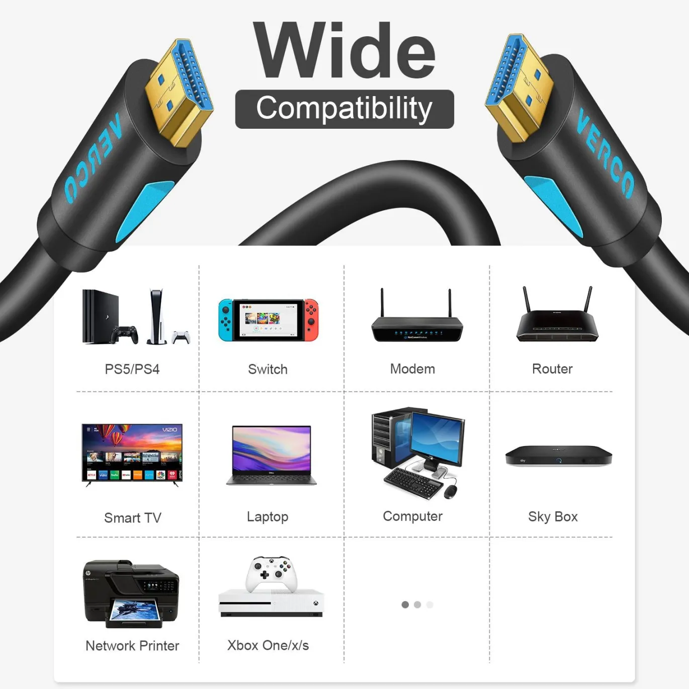 HDMI 2.0 Kabel - HD-110B - 5M - Schwarz
