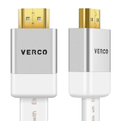 HDMI Flach Kabel - HD-Flat-100B - 5M - Weiss