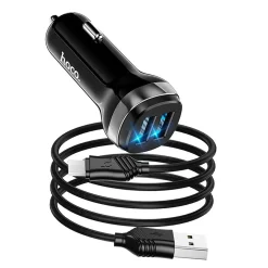Hoco Kfz-Ladegerät - Z40 microUSB - Schwarz