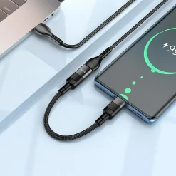 Hoco U107 USB-C auf Lightning Adapter- Schwarz