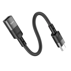 Hoco U107 USB-C auf Lightning Adapter- Schwarz