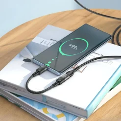 Hoco U107 USB-C auf Lightning Adapter- Schwarz