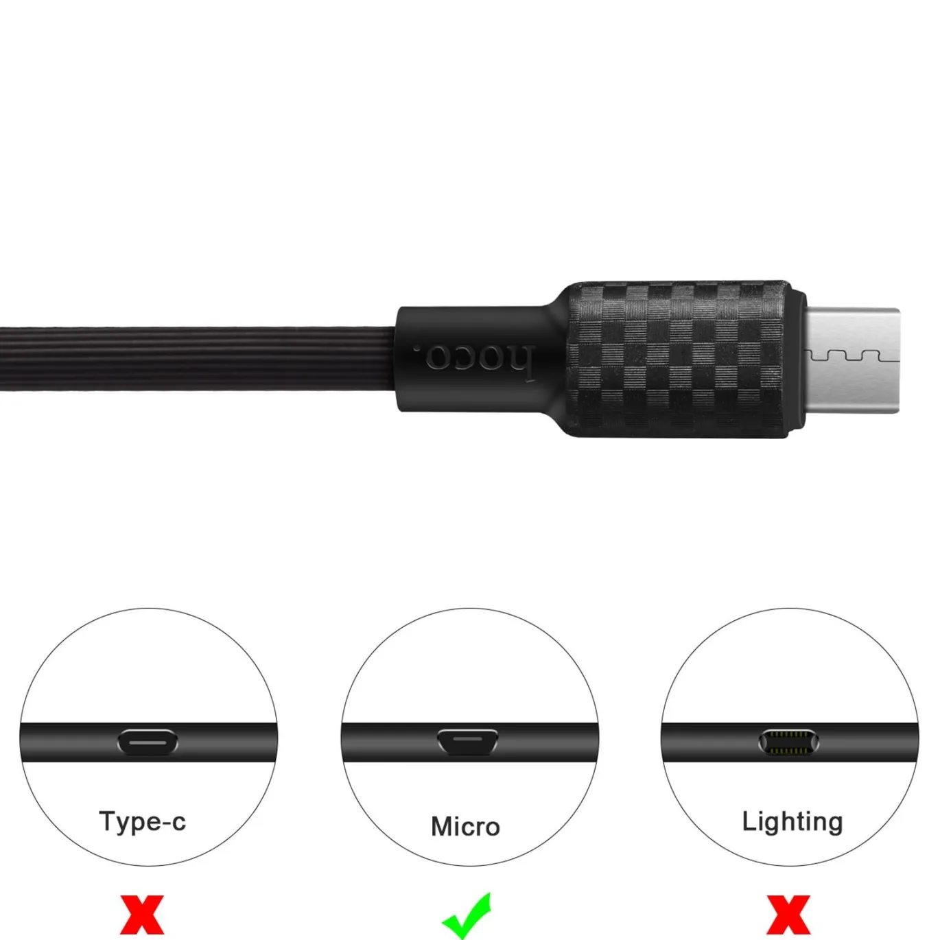 Hoco USB Kabel - X29 microUSB - 1M