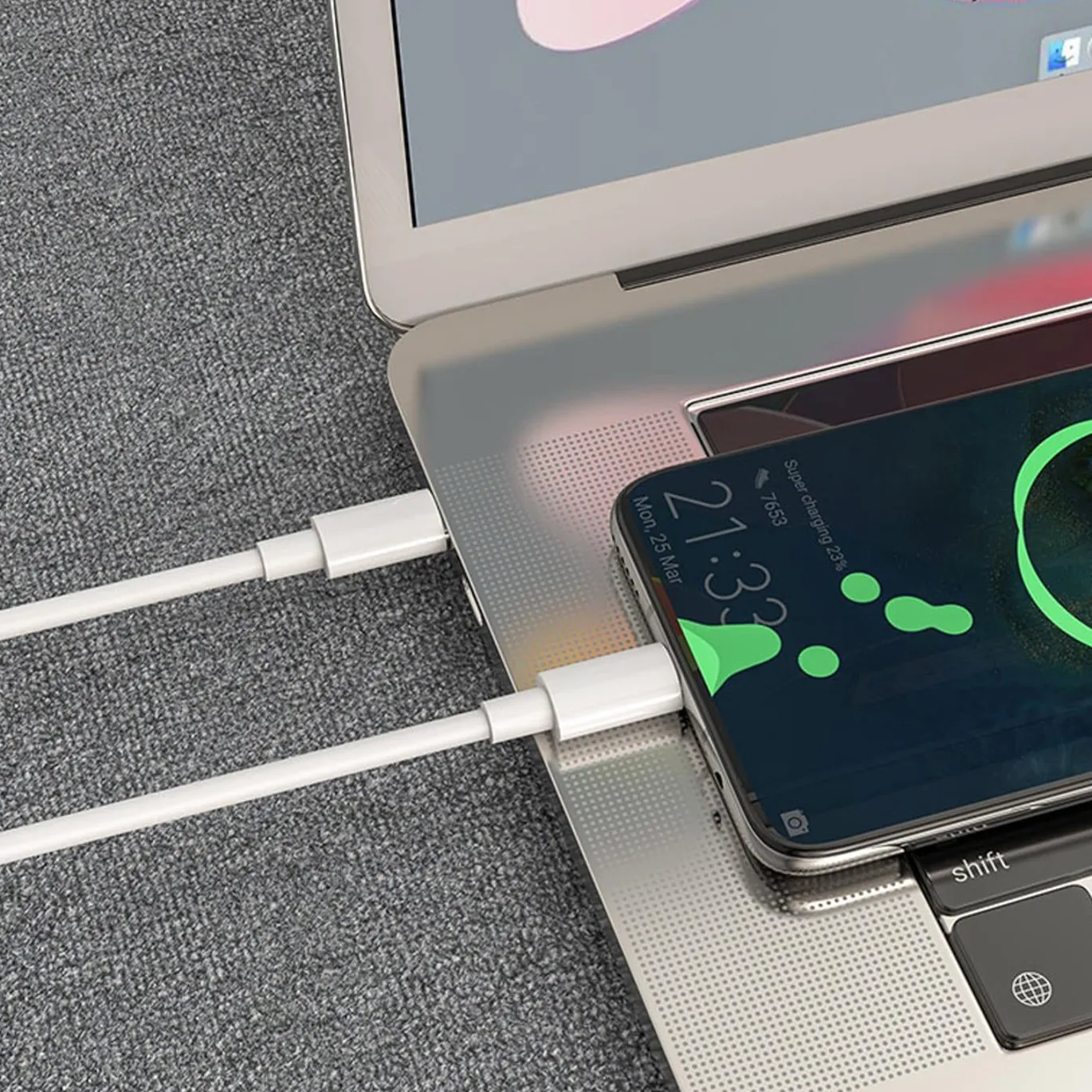 Hoco USB Kabel - X51 Typ C auf Typ C - 1M - Weiss