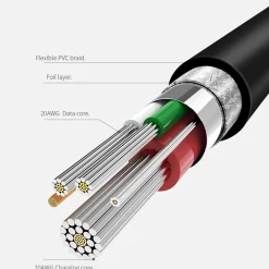Hoco USB Kabel - X20 Type C - 3M