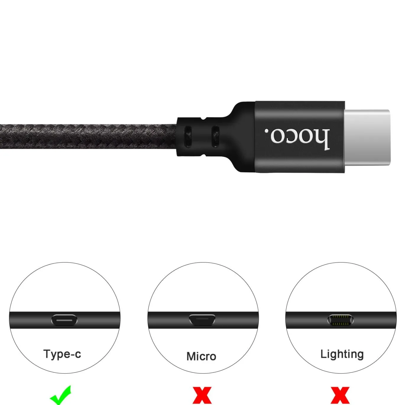 Hoco USB Kabel - X14 Type-C - 1M