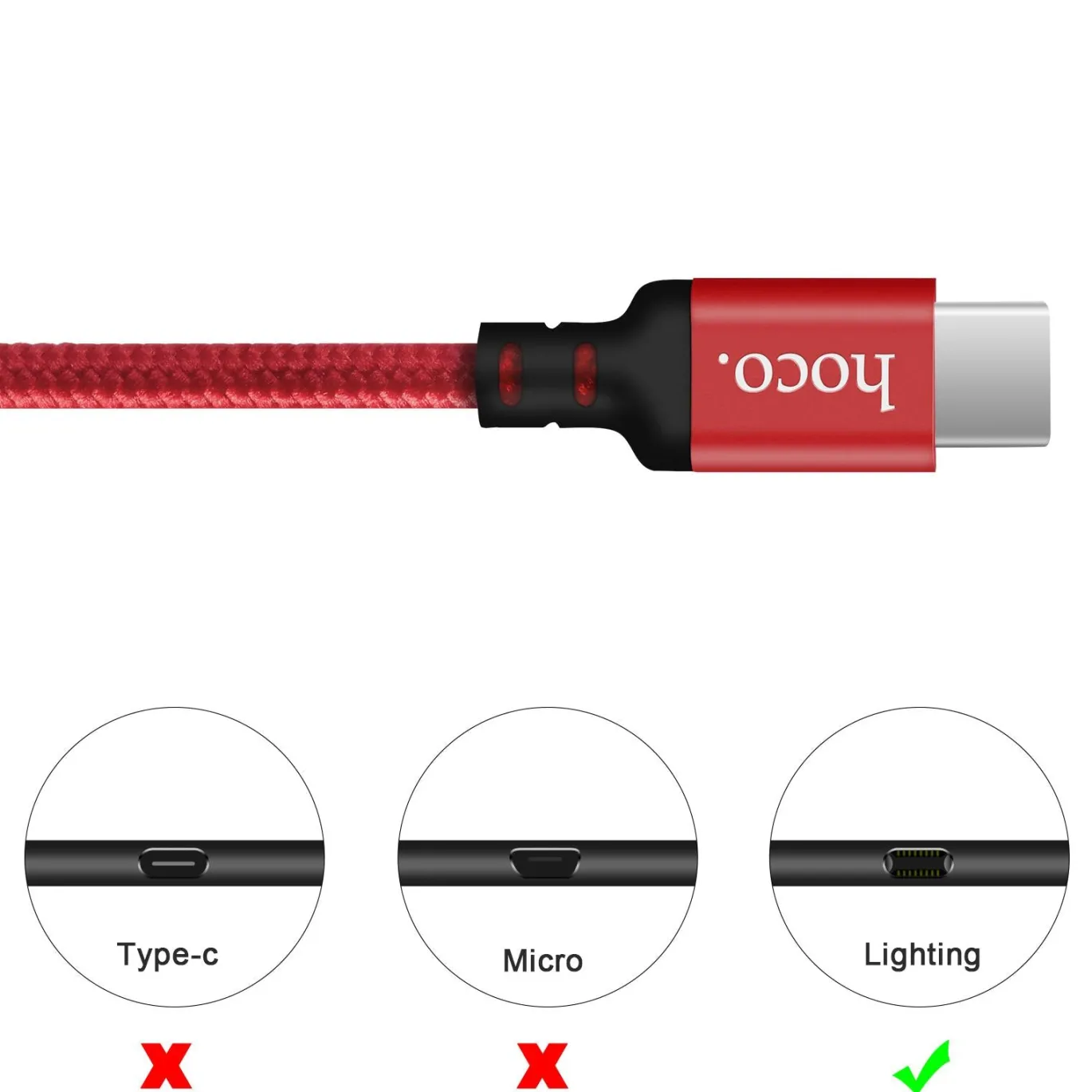 Hoco USB Kabel - X14 Type-C - 1M
