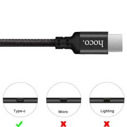 Hoco USB Kabel - X14 Type-C - 2M