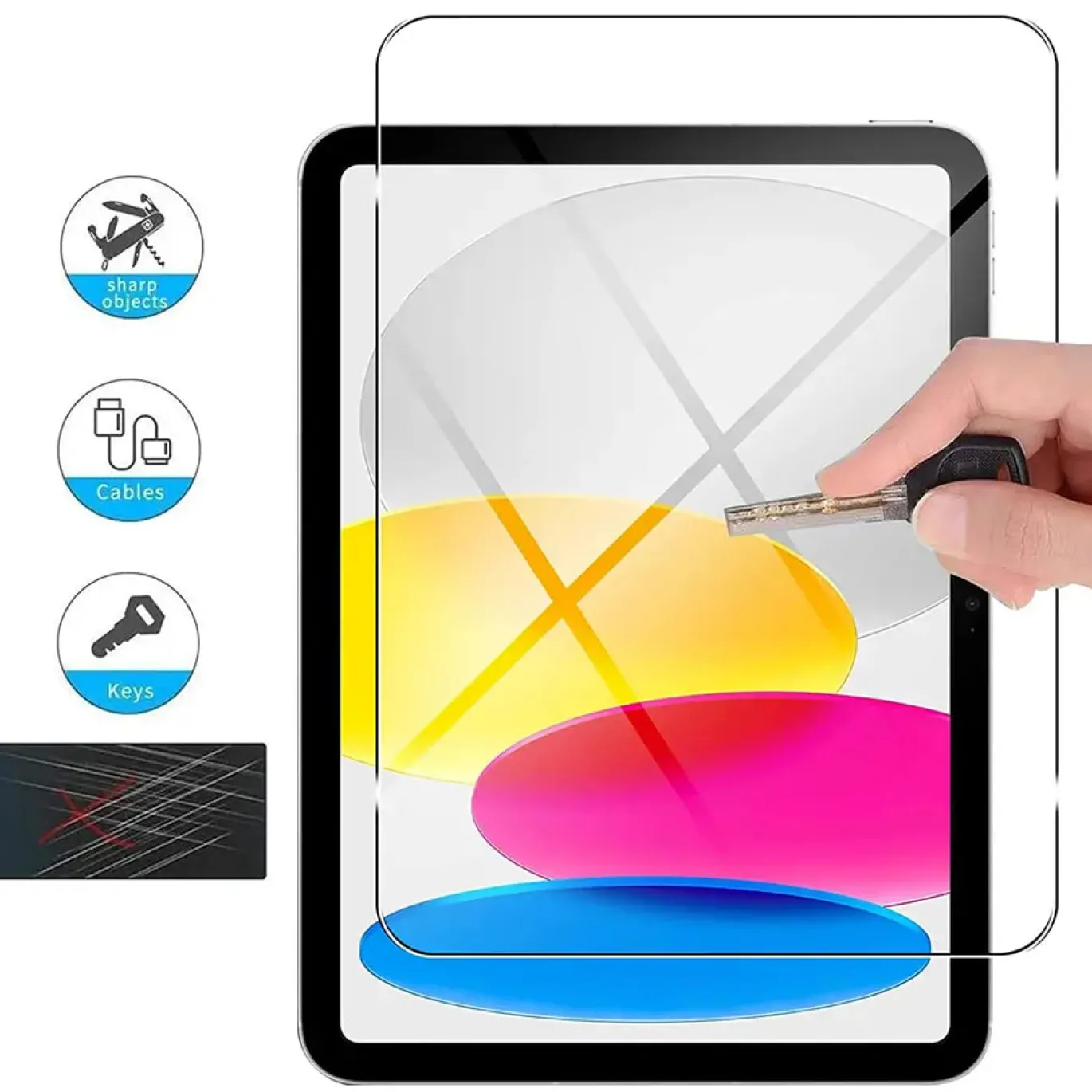 iPad (10. Gen.) - Schutzglas gehärtet für Display
