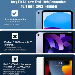 iPad (10. Gen.) - Tablet Hülle klar & stoßfest