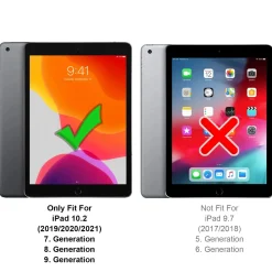 iPad (7.–9. Gen.) - Tablet TPU Hülle Schwarz