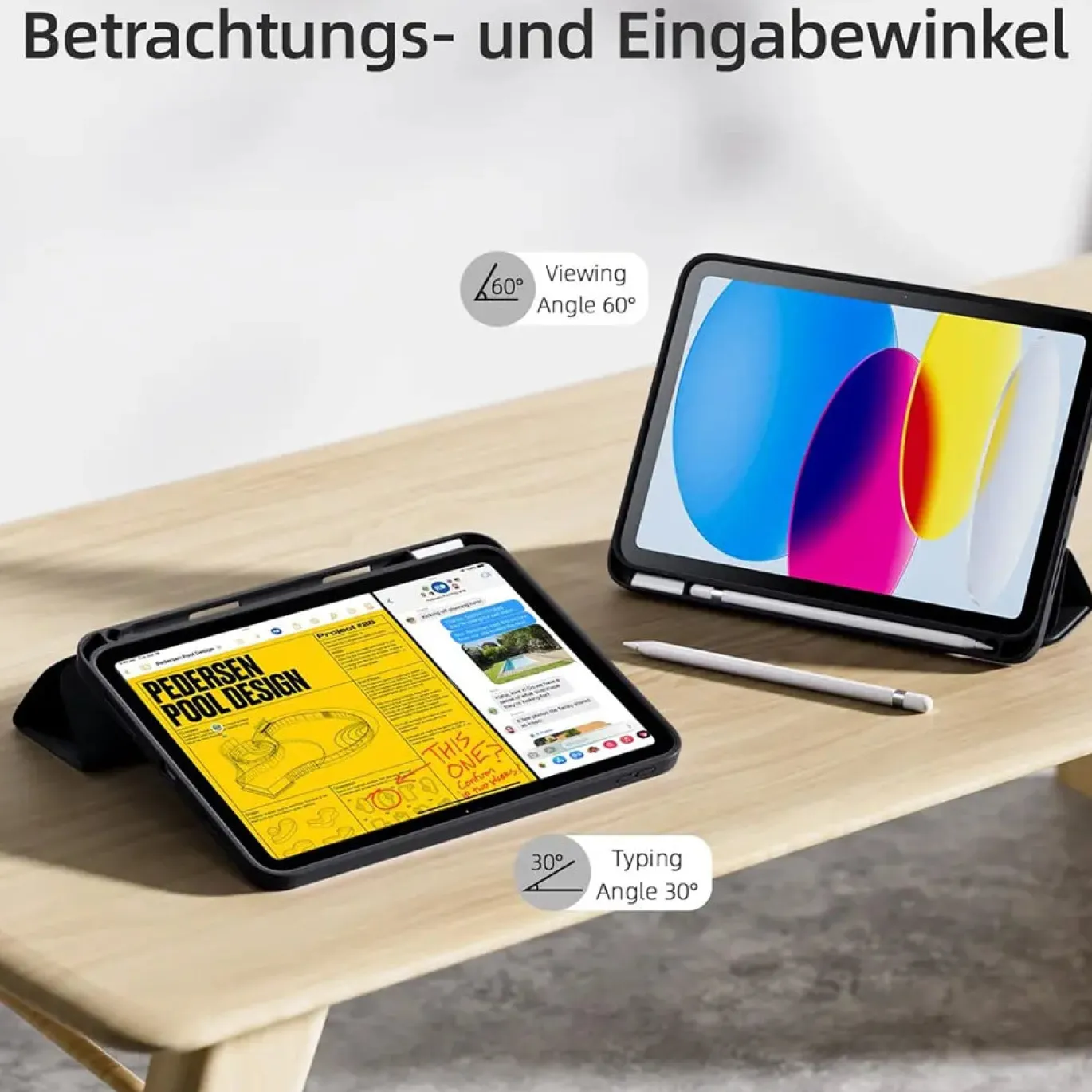 iPad Air (4.–5. Gen.) / iPad Air (M3) / 11" iPad Pro (M4) - Smart Cover mit Sleep-Funktion