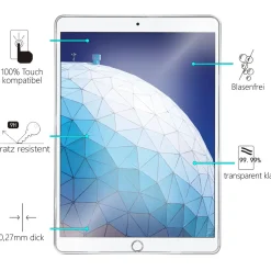 iPad Air (3. Gen.) - Panzerglas gehärtet für Display