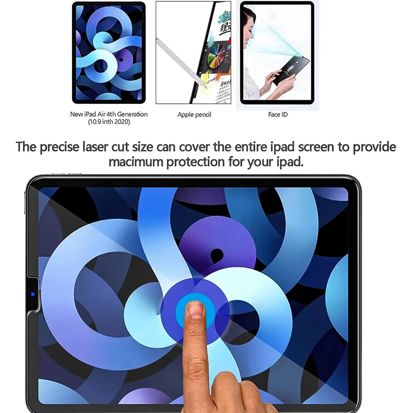 iPad Air (4. Gen.) - Panzerglas gehärtet für Display