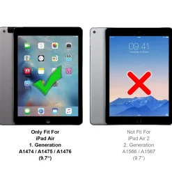 iPad Air (1. Gen.) - Tablet Hülle klar & stoßfest