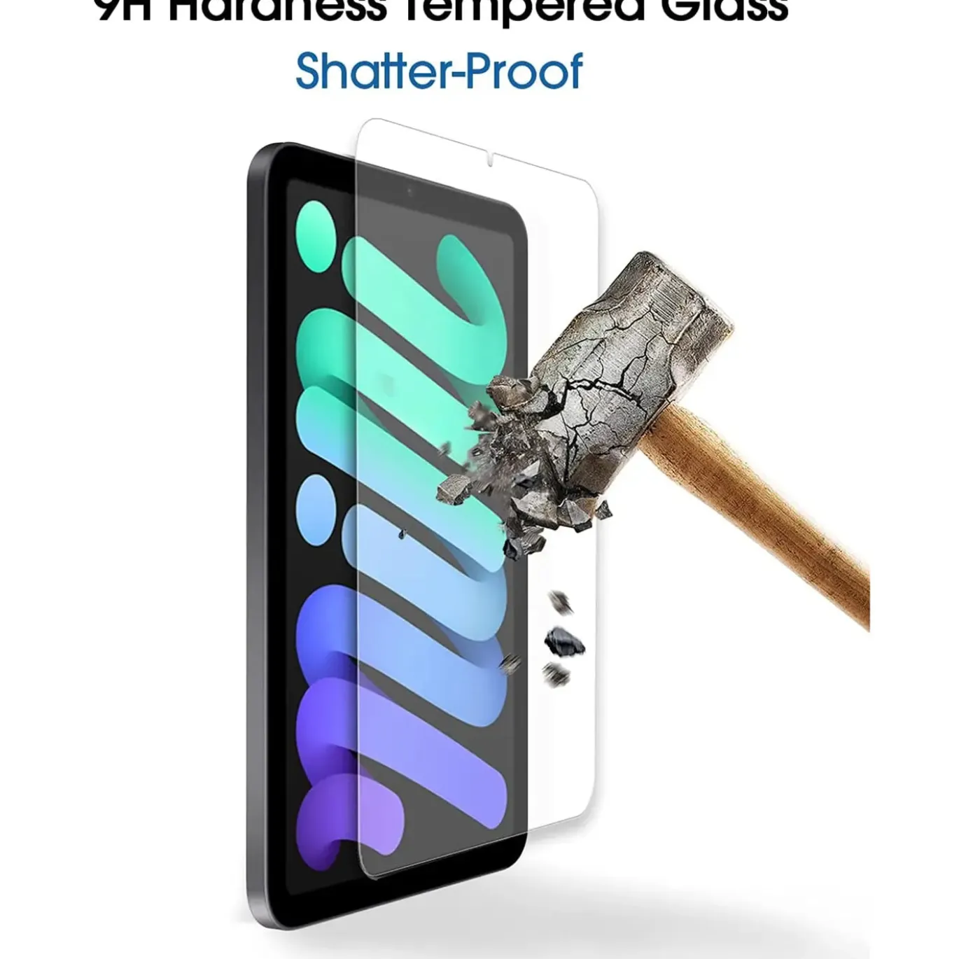iPad mini (6. Gen.) - Panzerglas gehärtet für Display