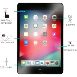 iPad mini (5. Gen.) - Panzerglas gehärtet für Display