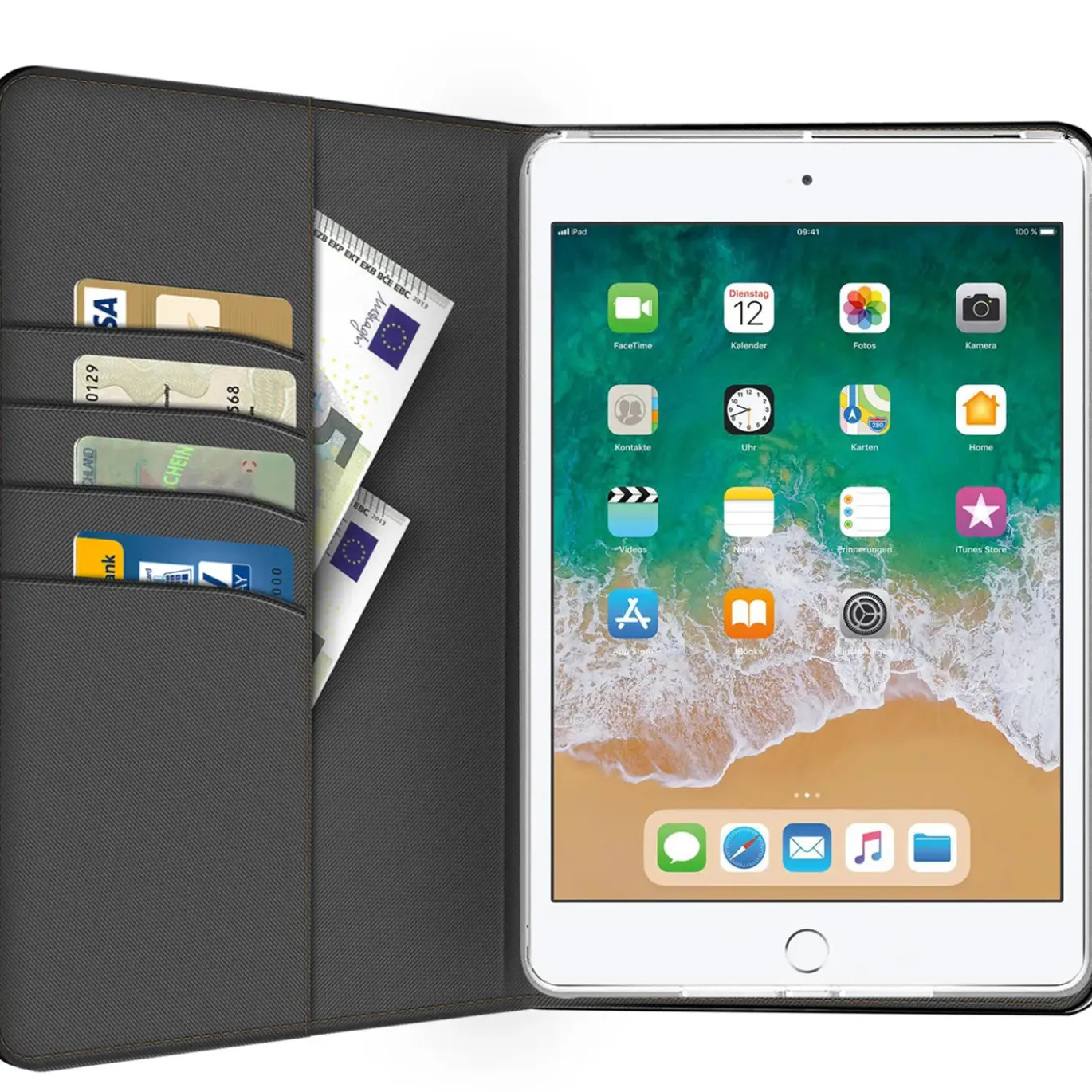 iPad mini (1.–3. Gen.) - Tablet Klapphülle im Jeanslook