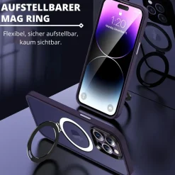 iPhone 13 / 14 - Farbige MagSafe Hülle mit Ring