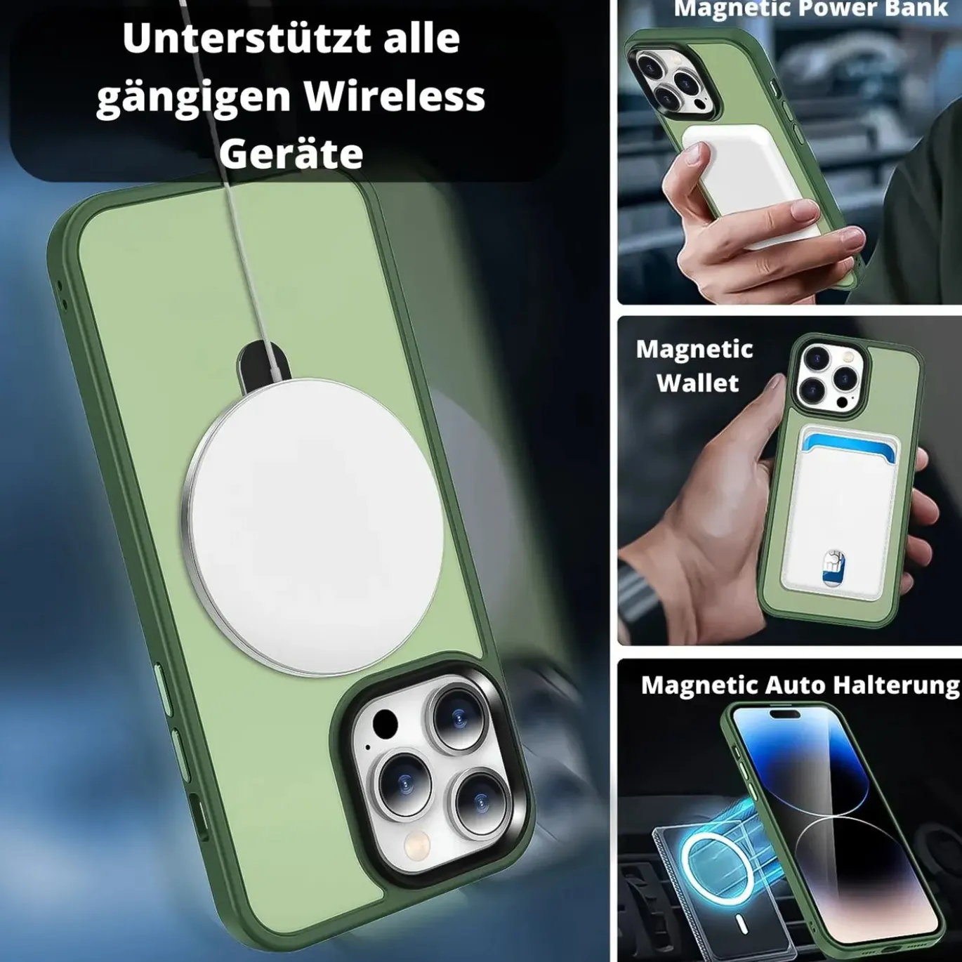 iPhone 13 / 14 - Farbige MagSafe Hülle mit Ring