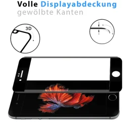 iPhone 7 / 8 / SE 2 / SE 3 - Fullscreen 9H Panzerglas Displayglas