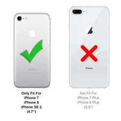 iPhone 7 / 8 / SE 2 / SE 3 - Fullscreen TPU Panzerglas, 2 Stück