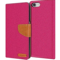 iPhone 7 / 8 / SE 2 / SE 3 - Jeanslook Klapphülle mit Kartenfach