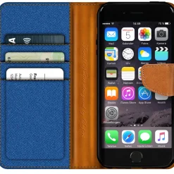 iPhone 7 / 8 / SE 2 / SE 3 - Jeanslook Klapphülle mit Kartenfach