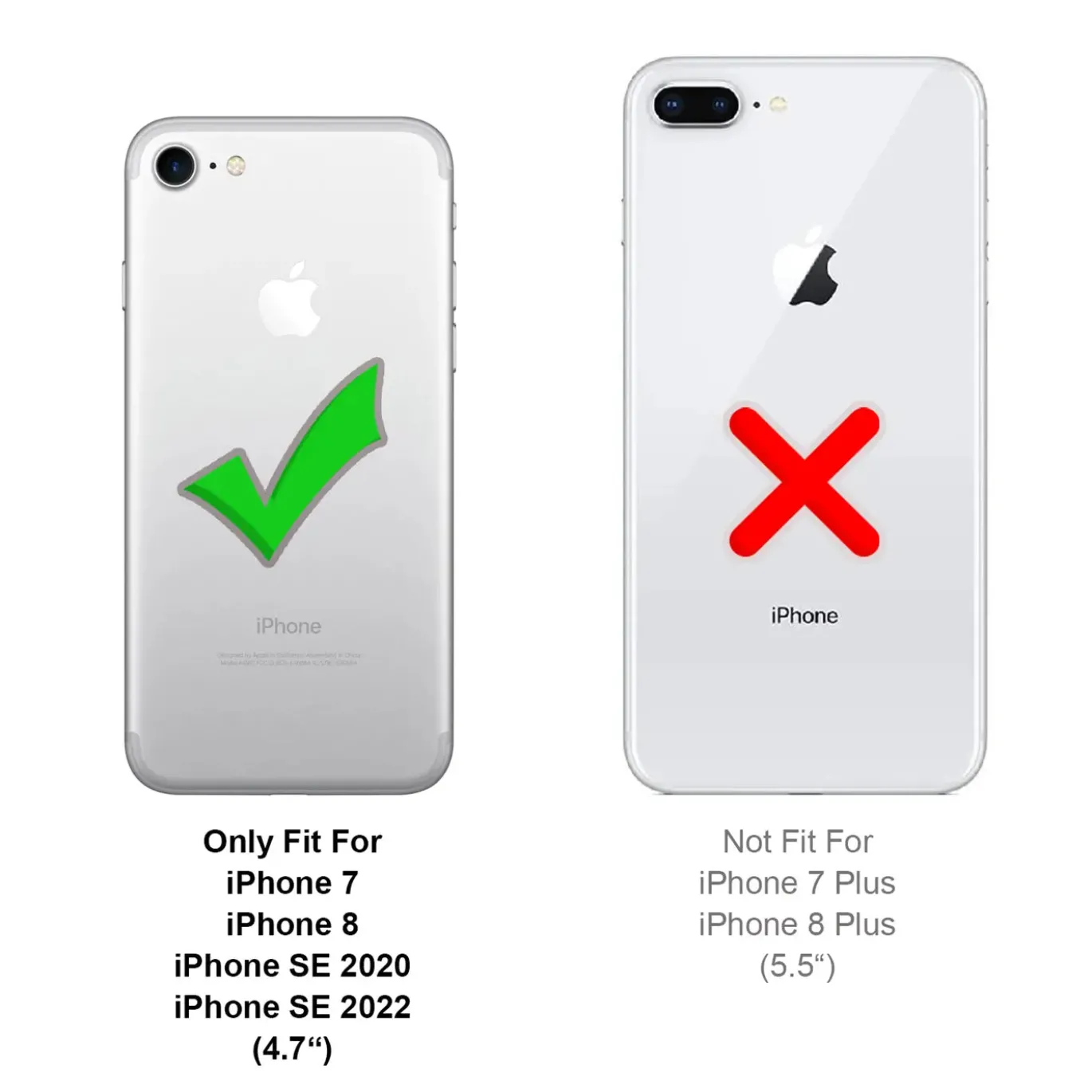 iPhone 7 / 8 / SE 2 / SE 3 - Klapphülle mit Kartenfächern