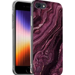 iPhone 7 / 8 / SE 2 / SE 3 - Marmor & Sand Design Hülle