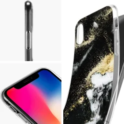 iPhone 7 / 8 / SE 2 / SE 3 - Marmor & Sand Design Hülle