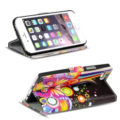 iPhone 7 / 8 / SE 2 / SE 3 - Motiv Klapphülle mit Kartenfächern & Standfunktion